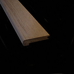 Prefinished Delaware Driftwood Oak Hardwood 1/2 in thick x 2.75 in wide x 78 in Length Stair Nose